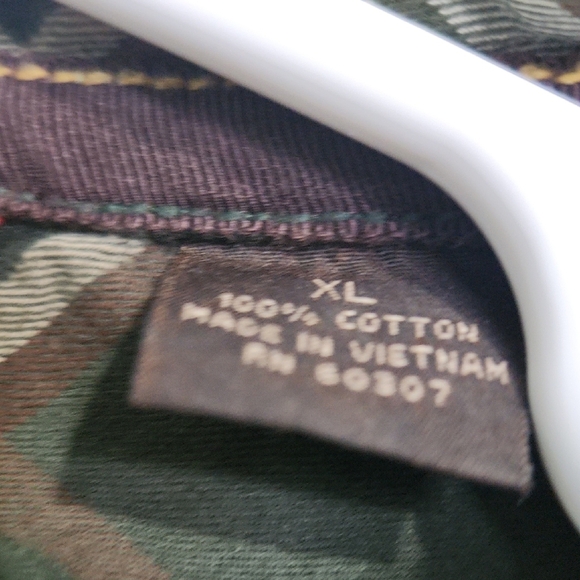 UNIONBAY Olive Plaid Button Down Shirt - Picture 2 of 3